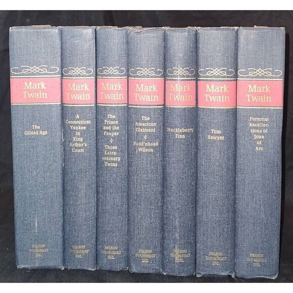 The Complete Novels of Mark Twain, 7-volume Hardcover Set, Nelson Doubleday Inc. - Picture 1 of 8